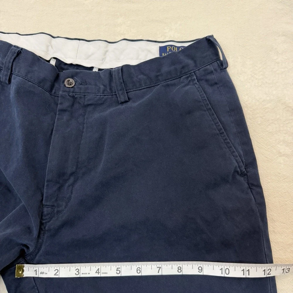 Polo Ralph Lauren Classic Fit Chino Pants Mens 36x32 Navy Cotton Soft Twill